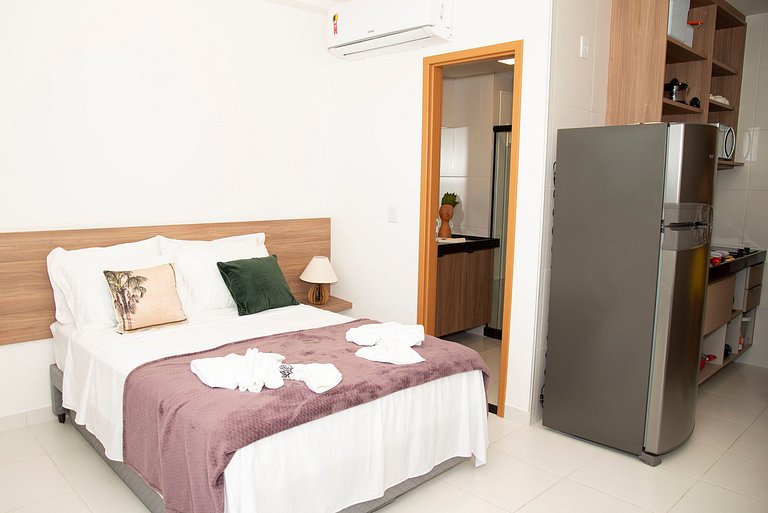 FLAT CHARMOSO C/ VISTA PARA PISCINA NA PRAIA DE MURO ALTO