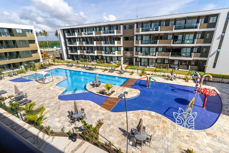 Estúdio Aconchegante com Vista para Piscina
