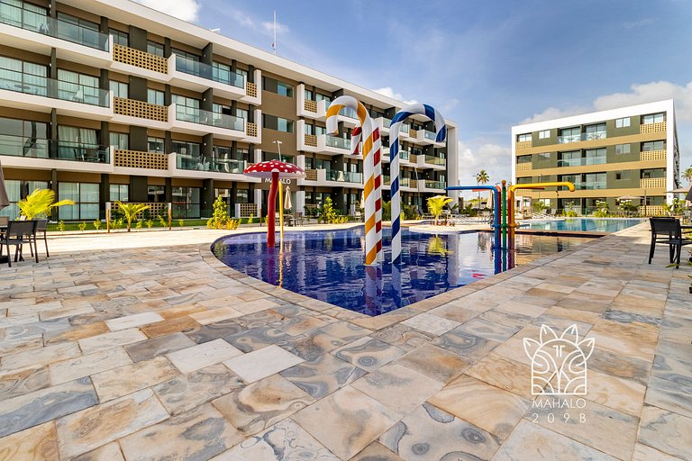 Estúdio Aconchegante com Vista para Piscina