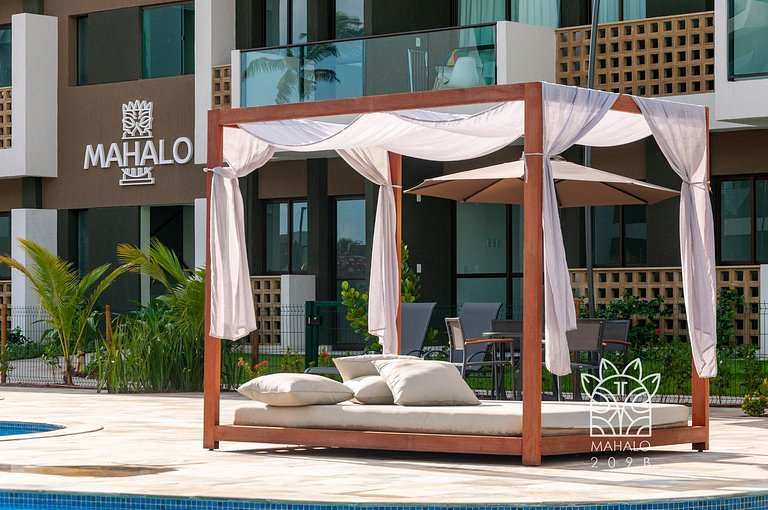 Estúdio Aconchegante com Vista para Piscina